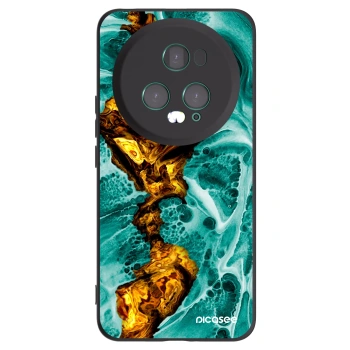 Picasee Honor Magic5 Pro Hülle - Schwarzes Silikon - Goldsky