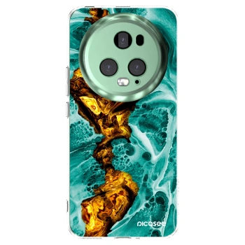 Picasee Honor Magic5 Pro Hülle - Transparentes Silikon - Goldsky