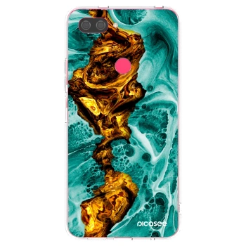 Picasee Xiaomi Mi 8 Lite Hülle - Transparentes Silikon - Goldsky