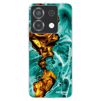 Picasee Xiaomi Poco X6 Hülle - Transparentes Silikon - Goldsky