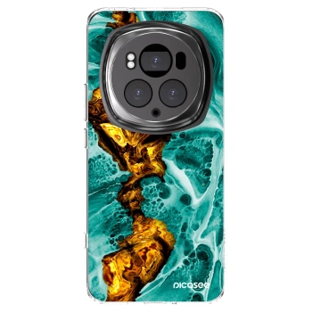 Picasee Honor Magic6 Pro Hülle - Transparentes Silikon - Goldsky