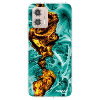 Picasee Motorola Moto G53 5G Hülle - Transparentes Silikon - Goldsky