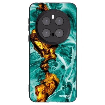 Picasee Honor Magic7 Pro 5G Hülle - Schwarzes Silikon - Goldsky