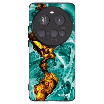 Picasee Xiaomi 15 Ultra Hülle - Schwarzes Silikon - Goldsky