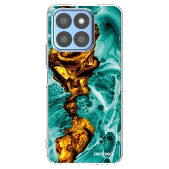 Picasee Honor X8c Hülle - Transparentes Silikon - Goldsky