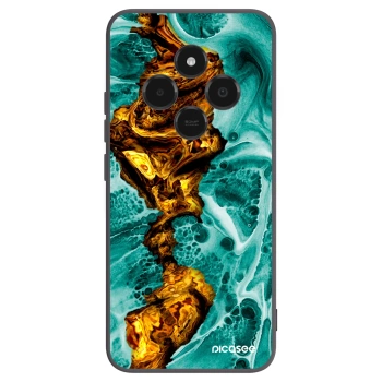 Picasee Xiaomi Poco C75 Hülle - Schwarzes Silikon - Goldsky