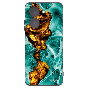 Picasee Xiaomi Redmi A5 Hülle - Schwarzes Silikon - Goldsky