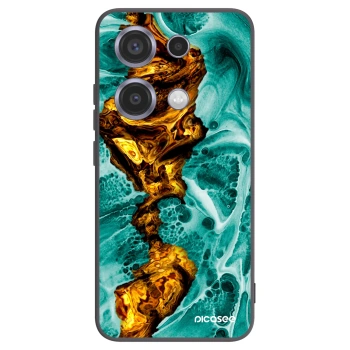 Picasee Xiaomi Redmi Note 14S Hülle - Schwarzes Silikon - Goldsky