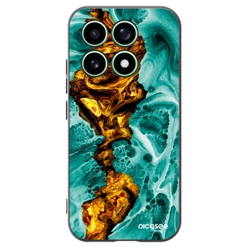 Picasee Xiaomi 17 Hülle - Schwarzes Silikon - Goldsky