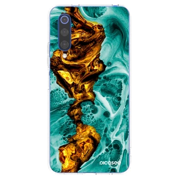 Picasee Xiaomi Mi 9 SE Hülle - Transparentes Silikon - Goldsky