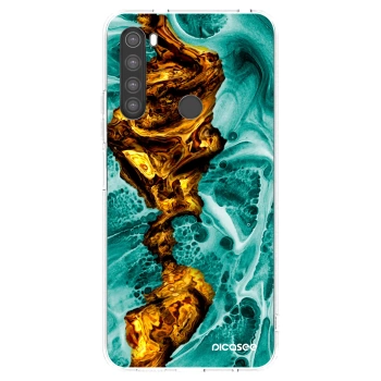 Picasee Xiaomi Redmi Note 8 Hülle - Transparentes Silikon - Goldsky