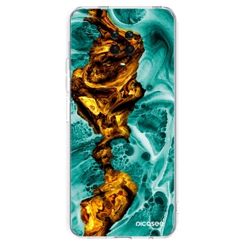 Picasee Xiaomi Redmi Note 9 Pro Hülle - Transparentes Silikon - Goldsky