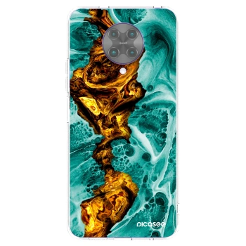 Picasee Xiaomi Poco F2 Pro Hülle - Transparentes Silikon - Goldsky