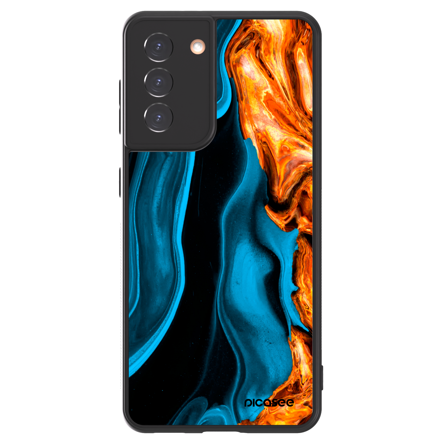 Picasee ULTIMATE CASE für Samsung Galaxy S21 5G G991B - Gold blue