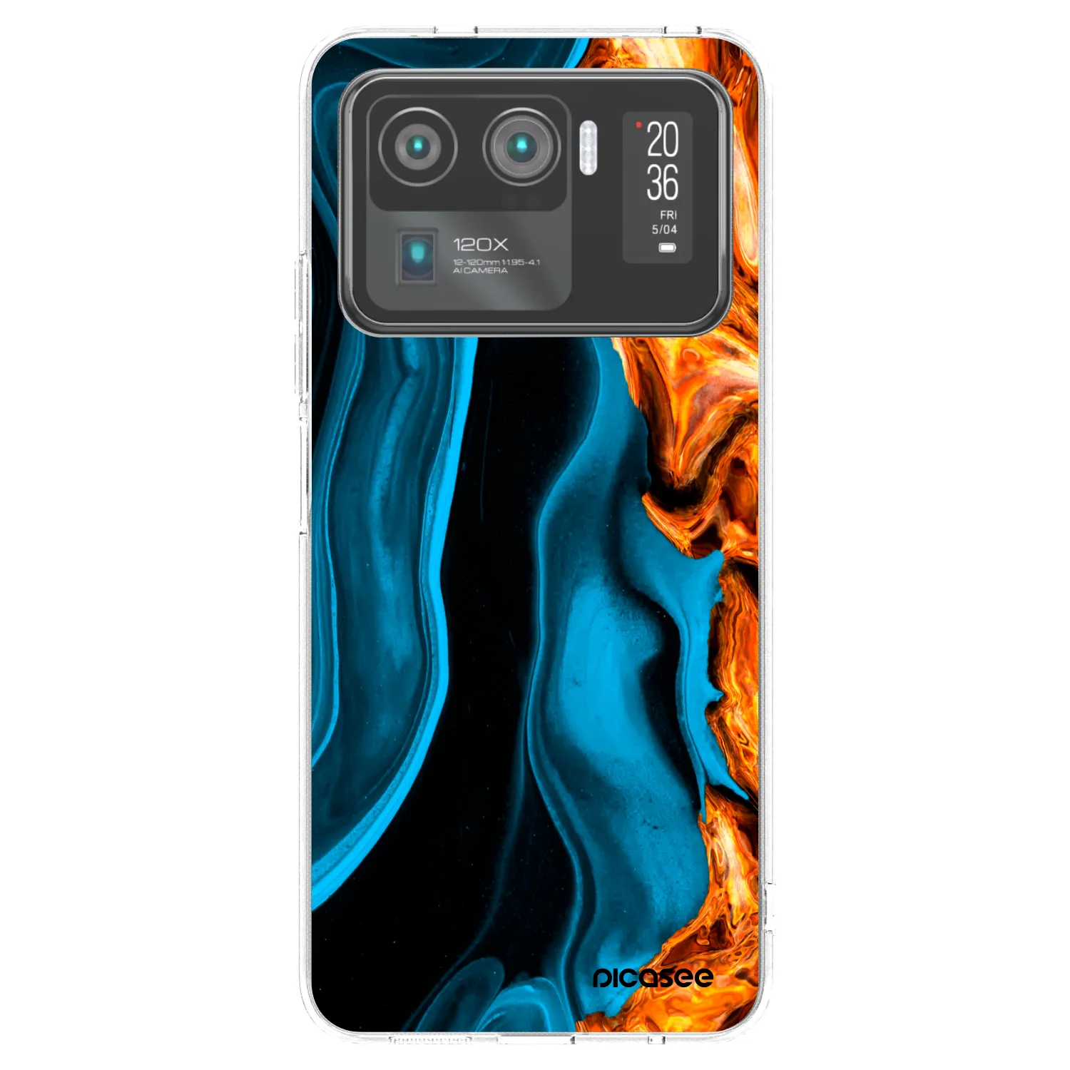 Picasee Xiaomi Mi 11 Ultra Hülle - Transparentes Silikon - Gold blue