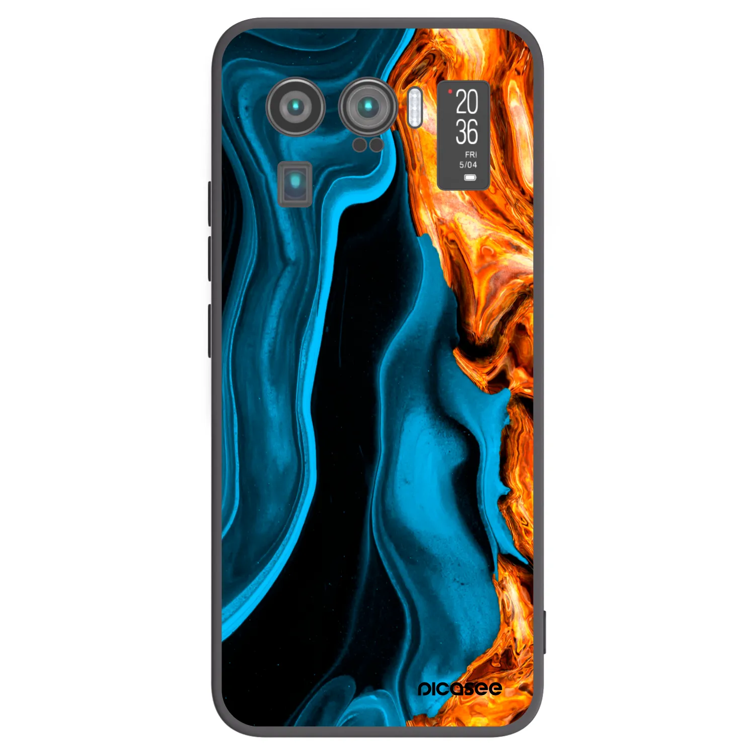 Picasee Xiaomi Mi 11 Ultra Hülle - Schwarzes Silikon - Gold blue
