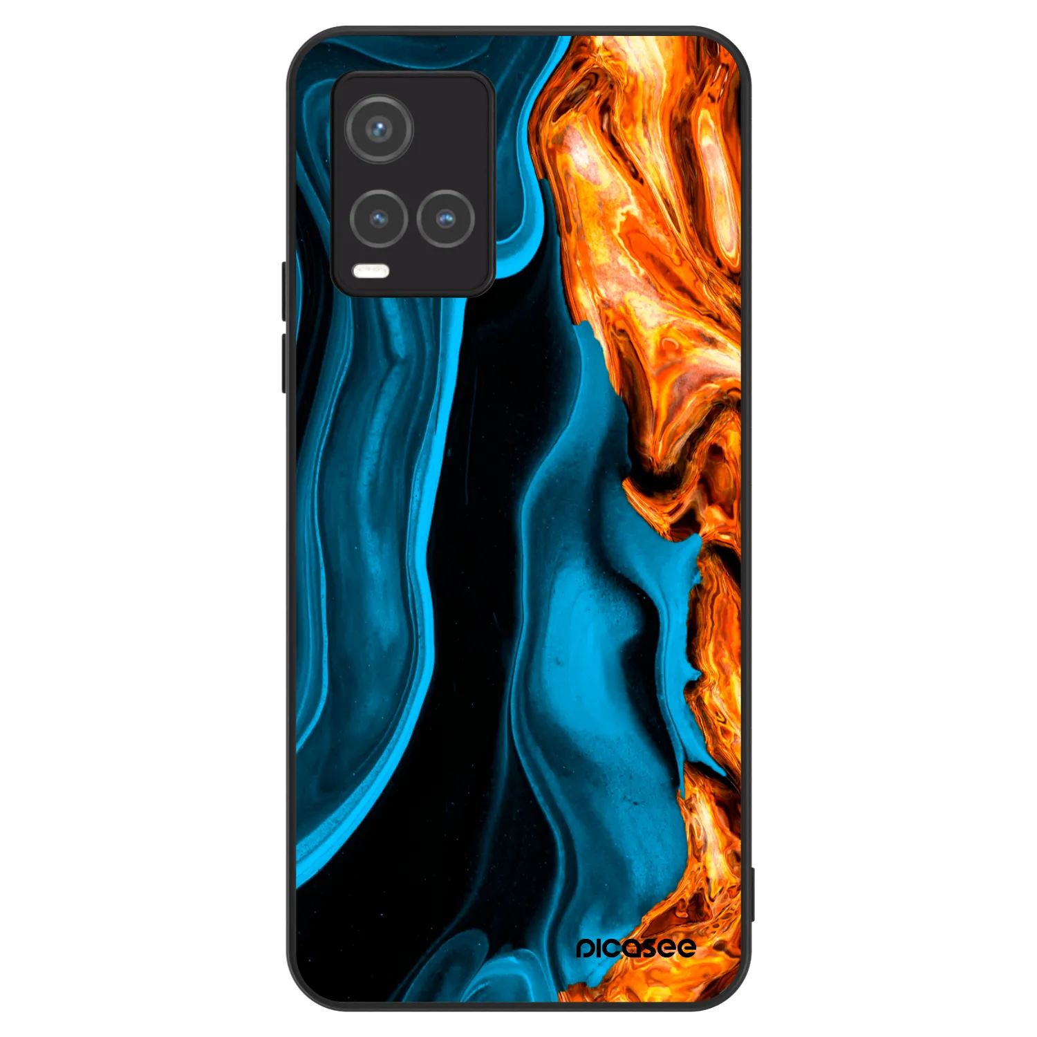 Picasee ULTIMATE CASE für Vivo Y33s - Gold blue