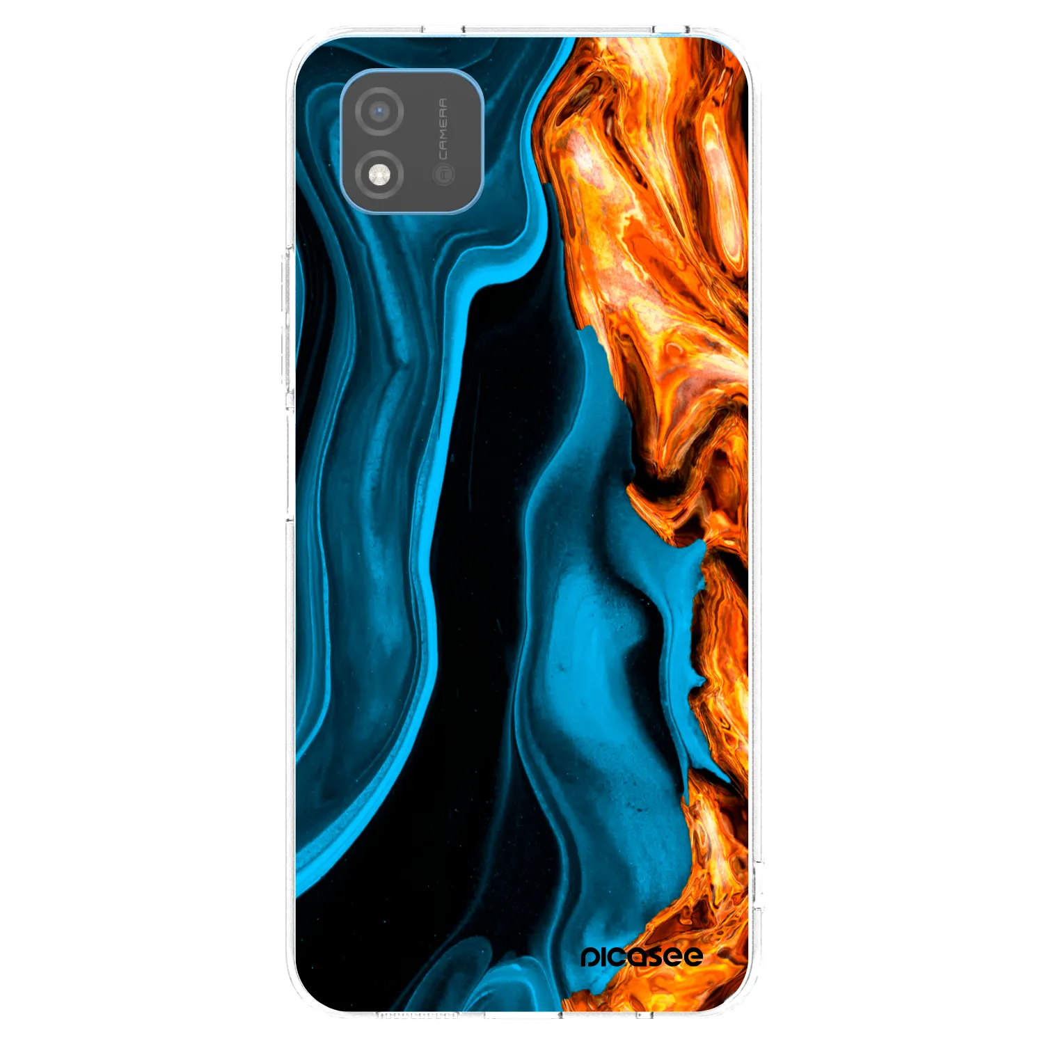 Picasee Realme C11 (2021) Hülle - Transparentes Silikon - Gold blue