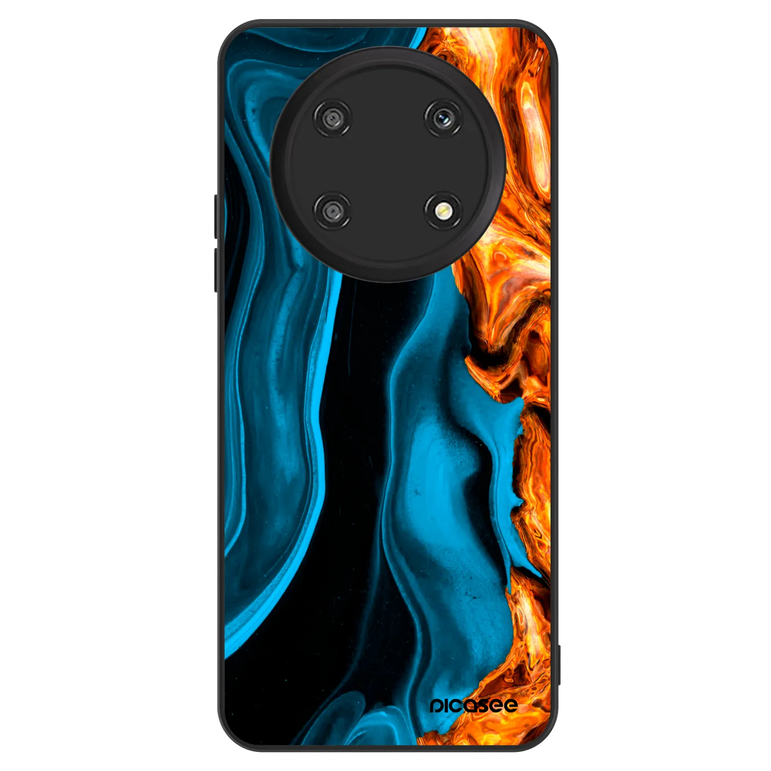 Picasee ULTIMATE CASE für Honor Magic4 Lite 5G - Gold blue