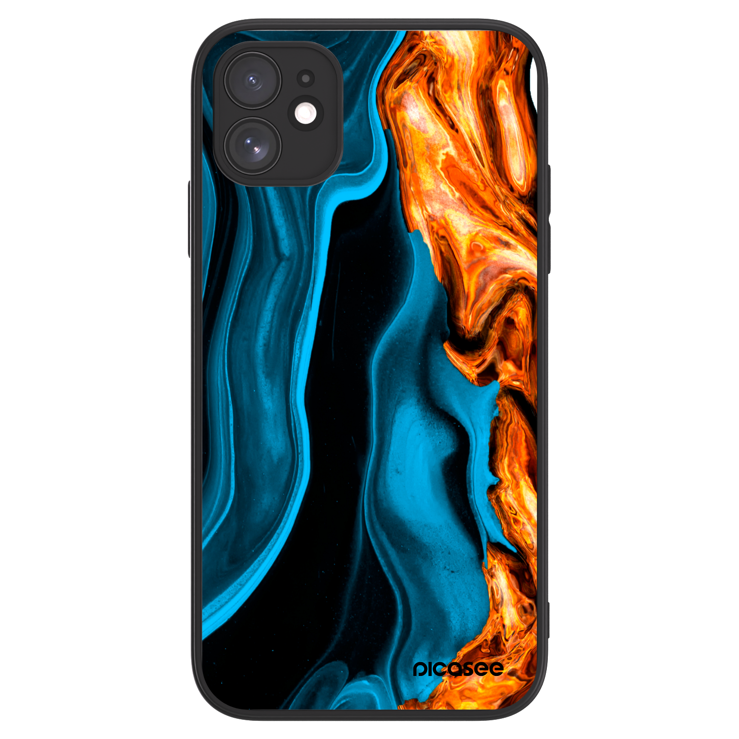 Picasee ULTIMATE CASE MagSafe für Apple iPhone 11 - Gold blue