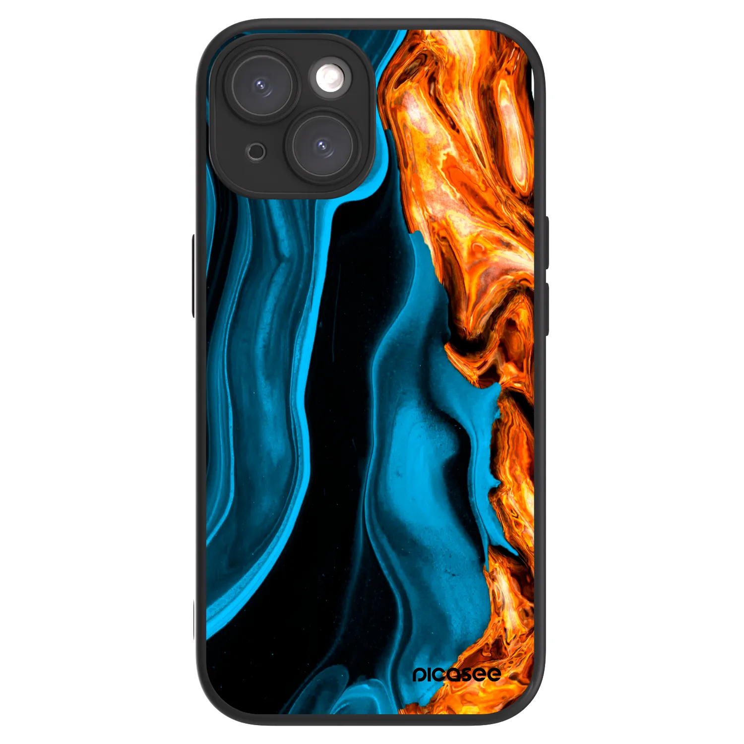 Picasee ULTIMATE CASE MagSafe für Apple iPhone 15 - Gold blue