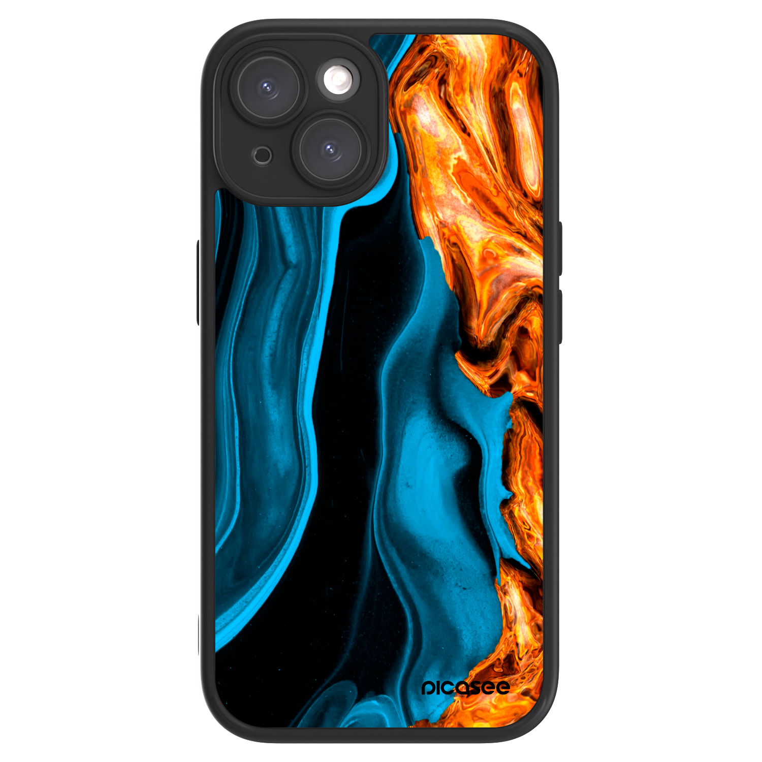 Picasee ULTIMATE CASE für Apple iPhone 15 - Gold blue