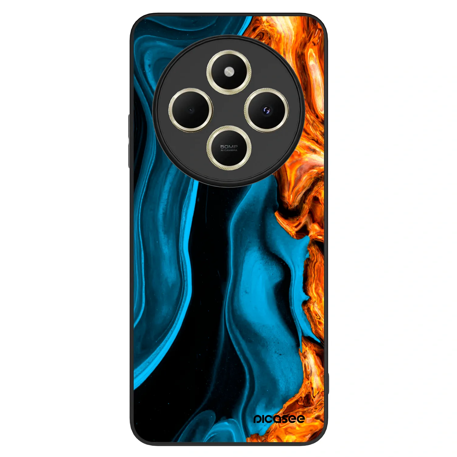 Picasee ULTIMATE CASE für Xiaomi Redmi 14C - Gold blue