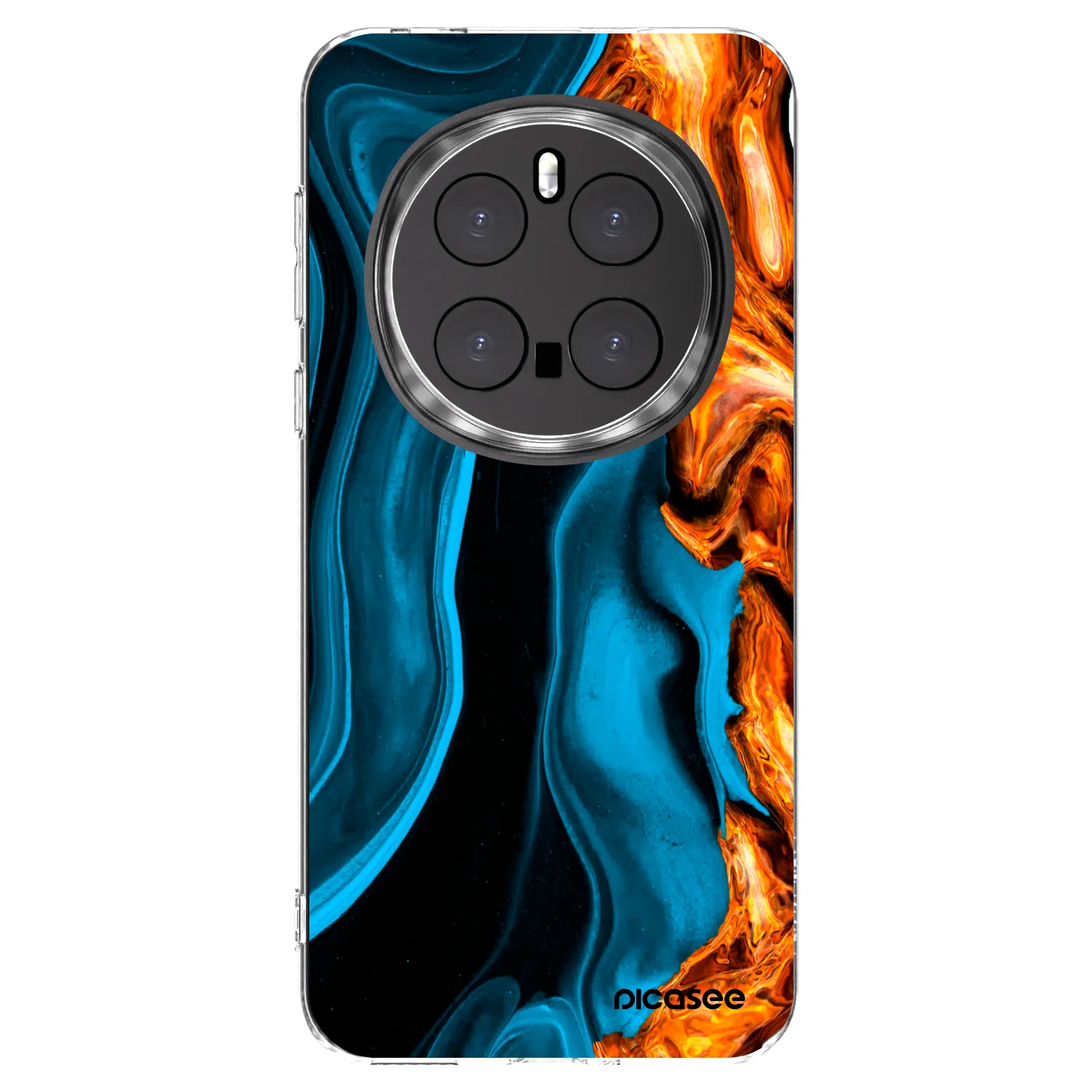 Picasee Honor Magic7 Pro 5G Hülle - Transparentes Silikon - Gold blue