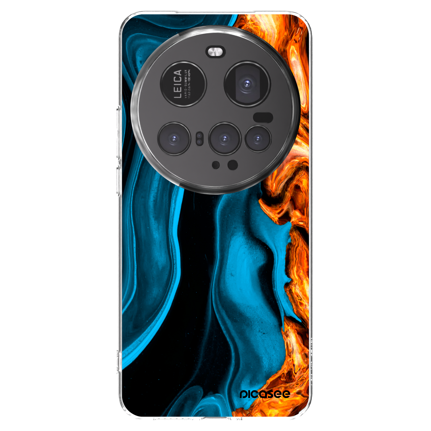 Picasee Xiaomi 15 Ultra Hülle - Transparentes Silikon - Gold blue