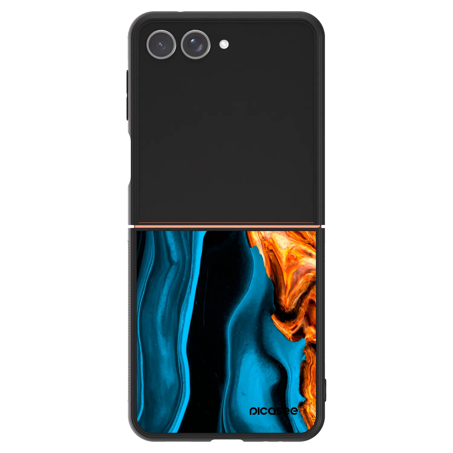 Picasee ULTIMATE CASE für Samsung Galaxy Z Flip7 5G - Gold blue