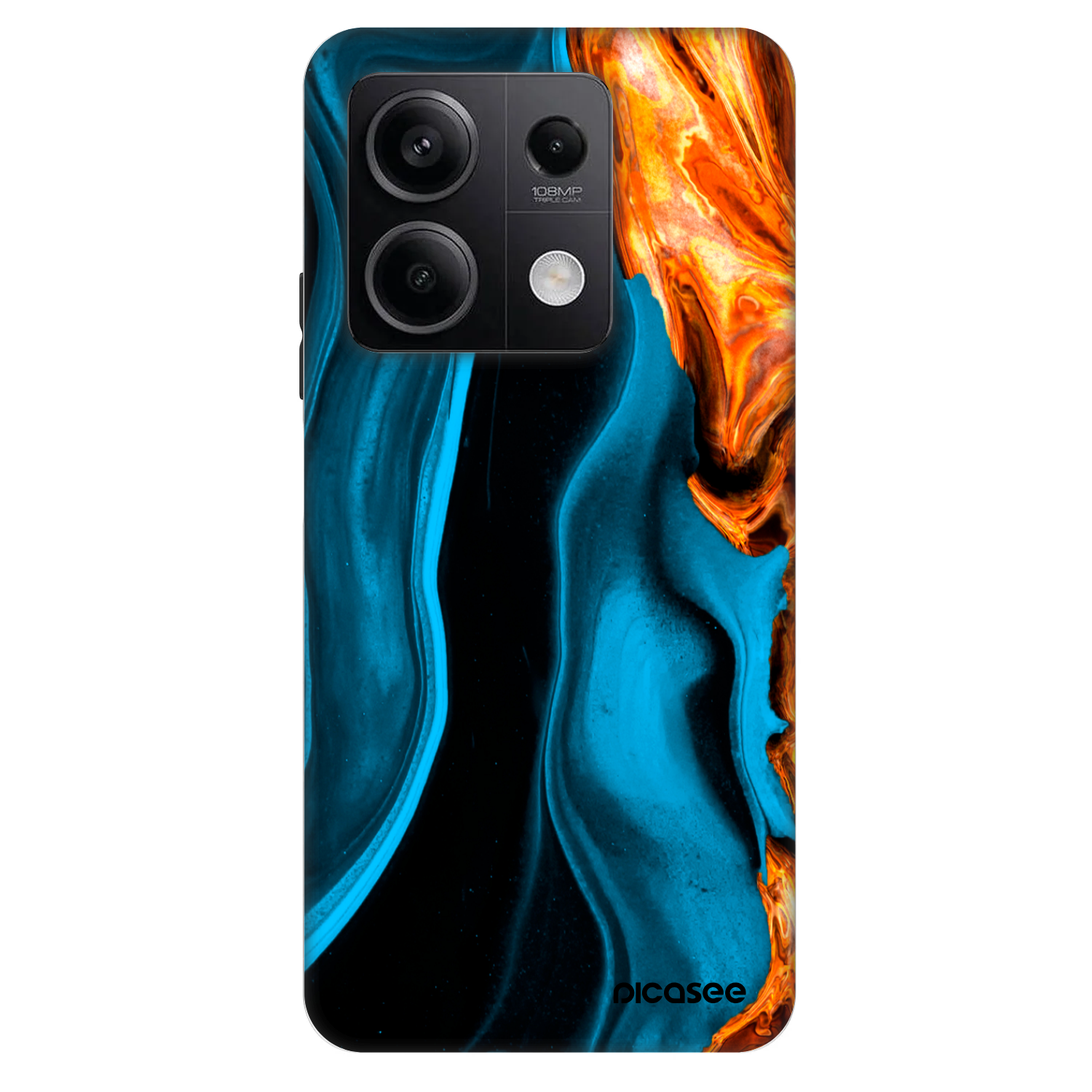 Picasee Fashion Case für Xiaomi Redmi Note 13 5G - Gold blue