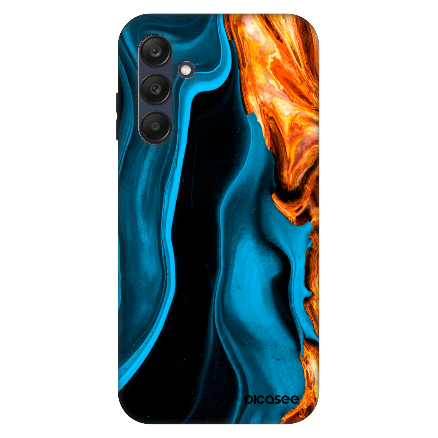 Picasee Fashion Case für Samsung Galaxy A25 A256B 5G - Gold blue
