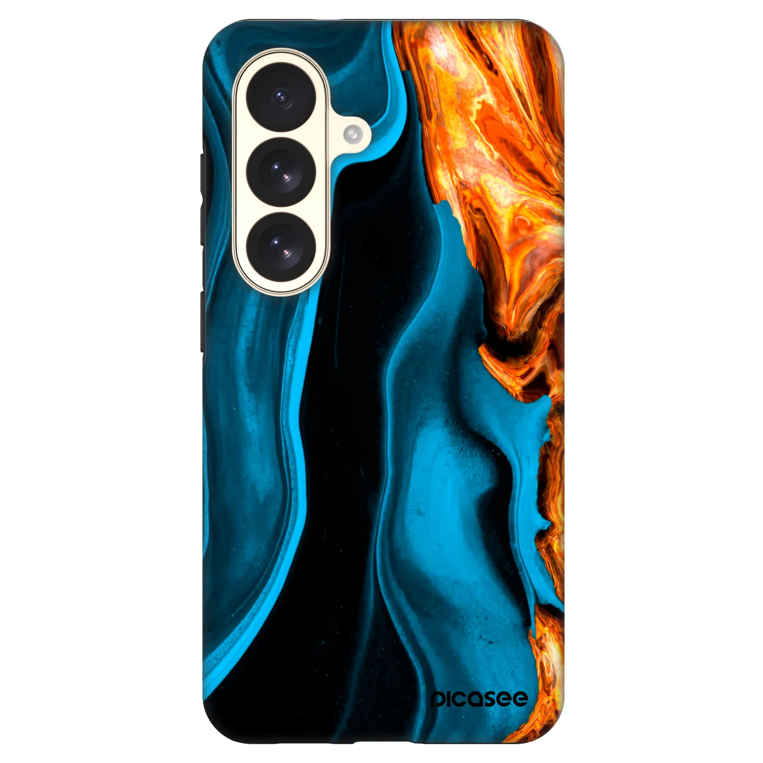 Picasee Fashion Case PowerShare pro Samsung Galaxy S26 - Gold blue