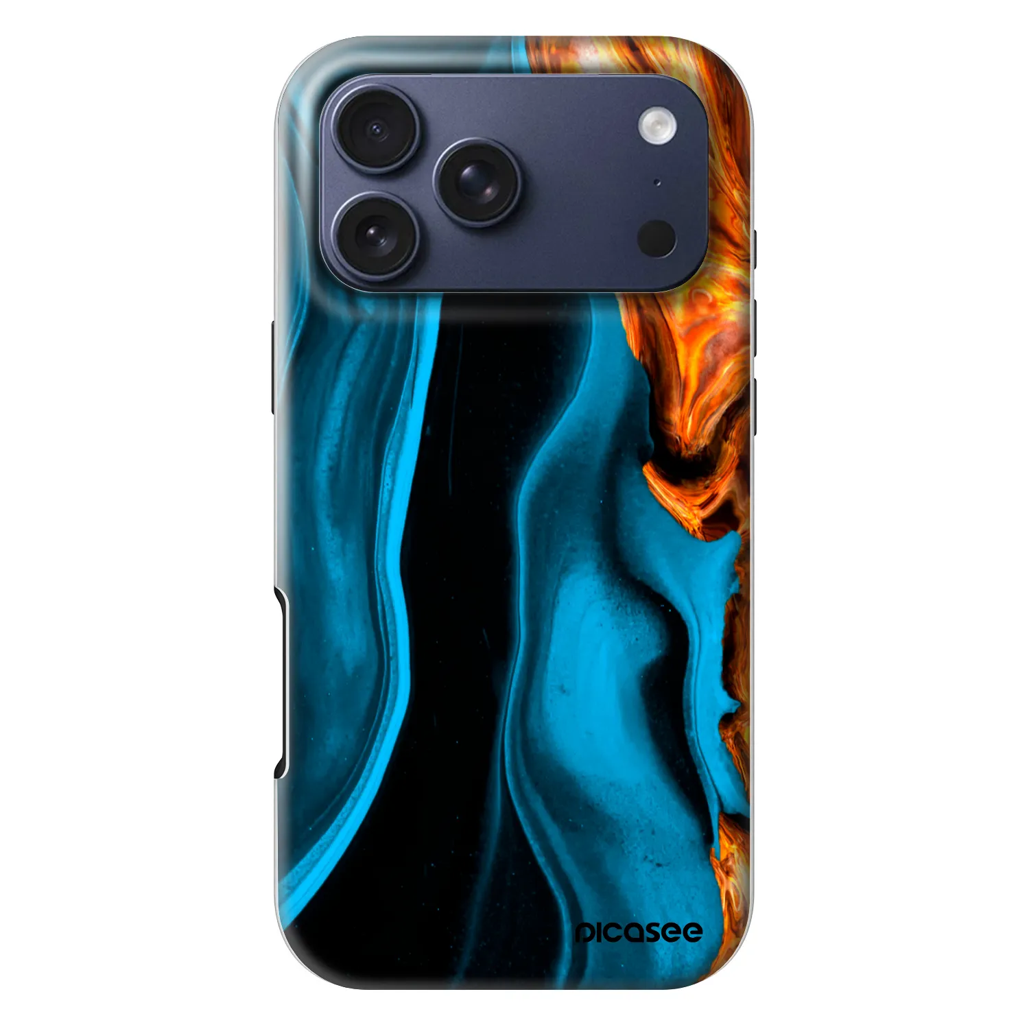 Picasee Fashion Case MagSafe für Apple iPhone 18 Pro Max - Gold blue