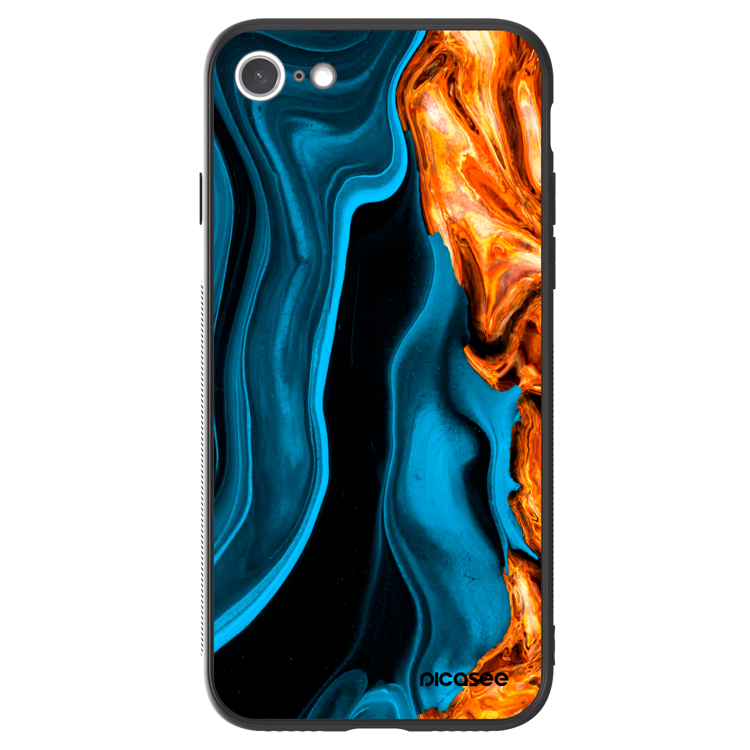Picasee ULTIMATE CASE für Apple iPhone 7 - Gold blue