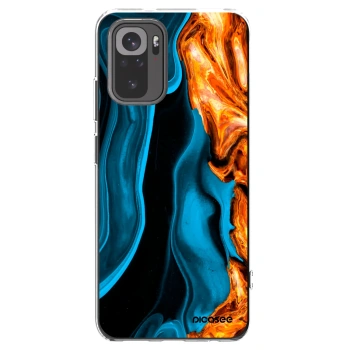 Picasee Xiaomi Redmi Note 10 Hülle - Transparentes Silikon - Gold blue