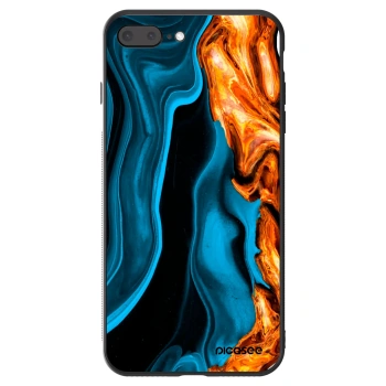 Hülle für Apple iPhone 7 Plus - Gold blue