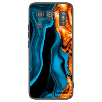Picasee Xiaomi Mi 11 Ultra Hülle - Schwarzes Silikon - Gold blue