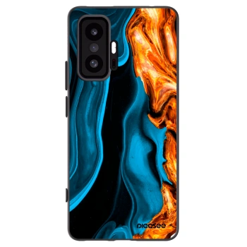 Picasee Xiaomi 11T Pro Hülle - Schwarzes Silikon - Gold blue