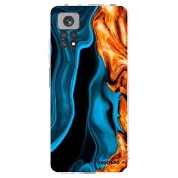 Picasee Xiaomi Redmi Note 11 Hülle - Transparentes Silikon - Gold blue