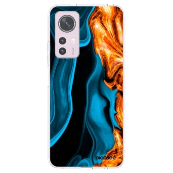 Picasee Xiaomi 12 Hülle - Transparentes Silikon - Gold blue