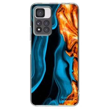Picasee Xiaomi Redmi Note 11 Pro+ 5G Hülle - Transparentes Silikon - Gold blue