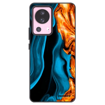 Picasee Xiaomi 13 Lite Hülle - Schwarzes Silikon - Gold blue