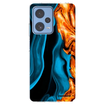 Picasee Xiaomi Redmi Note 12 Pro 5G Hülle - Transparentes Silikon - Gold blue