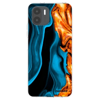 Picasee Xiaomi Redmi A2 Hülle - Transparentes Silikon - Gold blue