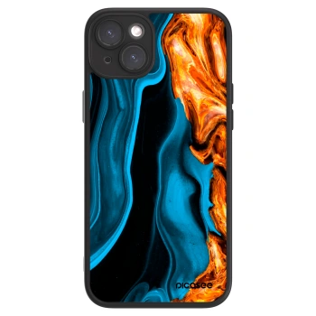 Picasee ULTIMATE CASE MagSafe für Apple iPhone 15 Plus - Gold blue