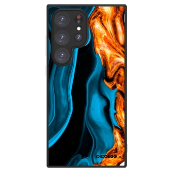 Picasee ULTIMATE CASE PowerShare für Samsung Galaxy S24 Ultra S928B 5G - Gold blue