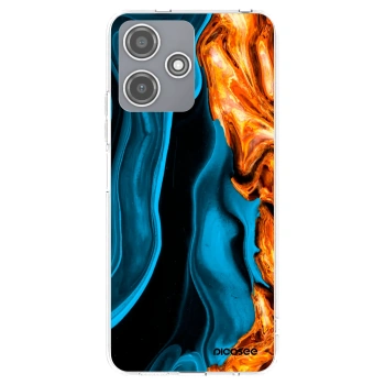 Picasee Xiaomi Redmi 12 5G Hülle - Transparentes Silikon - Gold blue