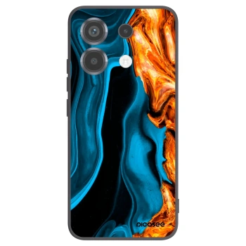 Picasee Xiaomi Poco X6 Hülle - Schwarzes Silikon - Gold blue