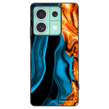 Picasee Xiaomi Redmi Note 13 5G Hülle - Schwarzes Silikon - Gold blue